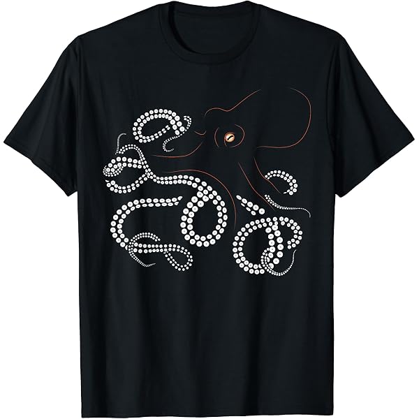 Amazon | クラーケン タコ Tシャツ | Tシャツ・カットソー 通販